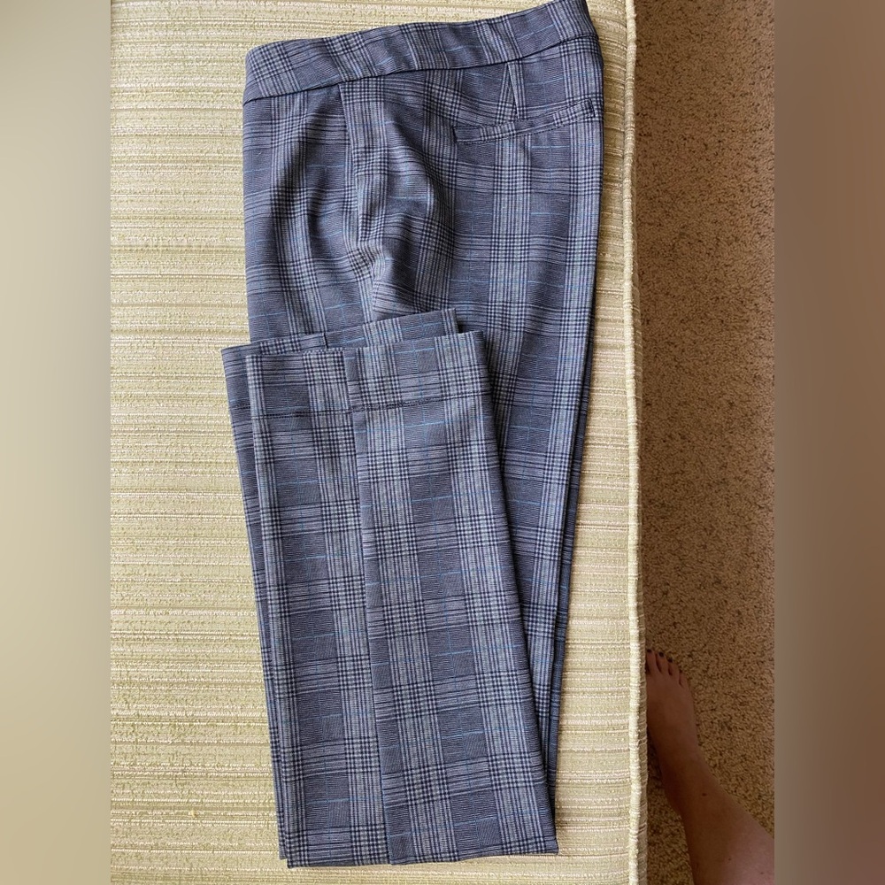 NYDJ Charcoal Checkered Pants